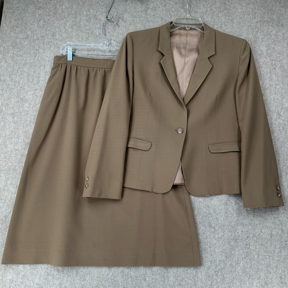 American Craftsman Patriot Skirt Suit 12 Military Style‎ Vintage Blazer Jacket